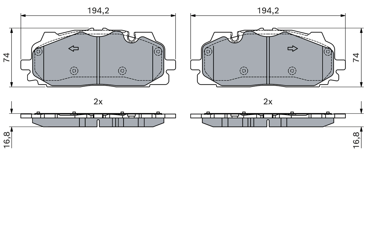 Set placute frana