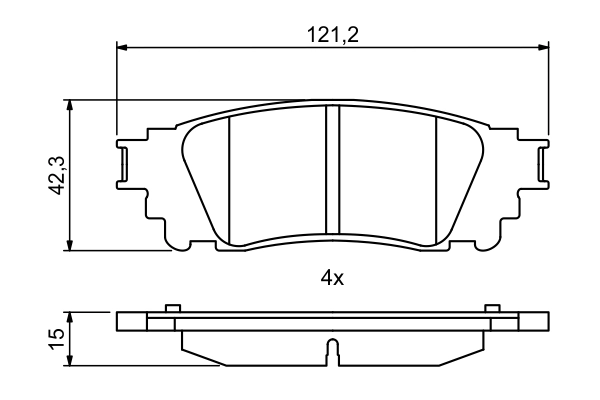 Set placute frana