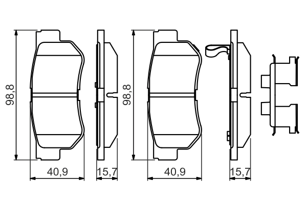 Set placute frana