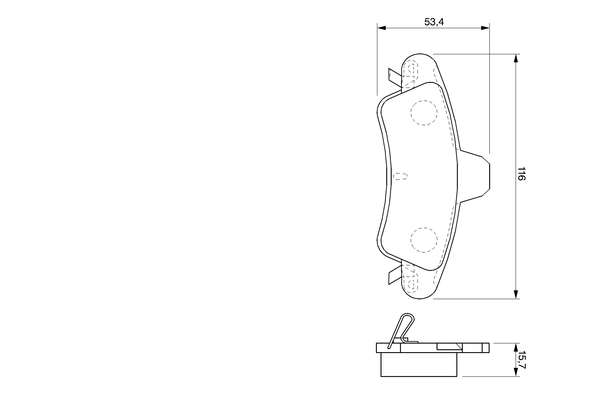 Set placute frana
