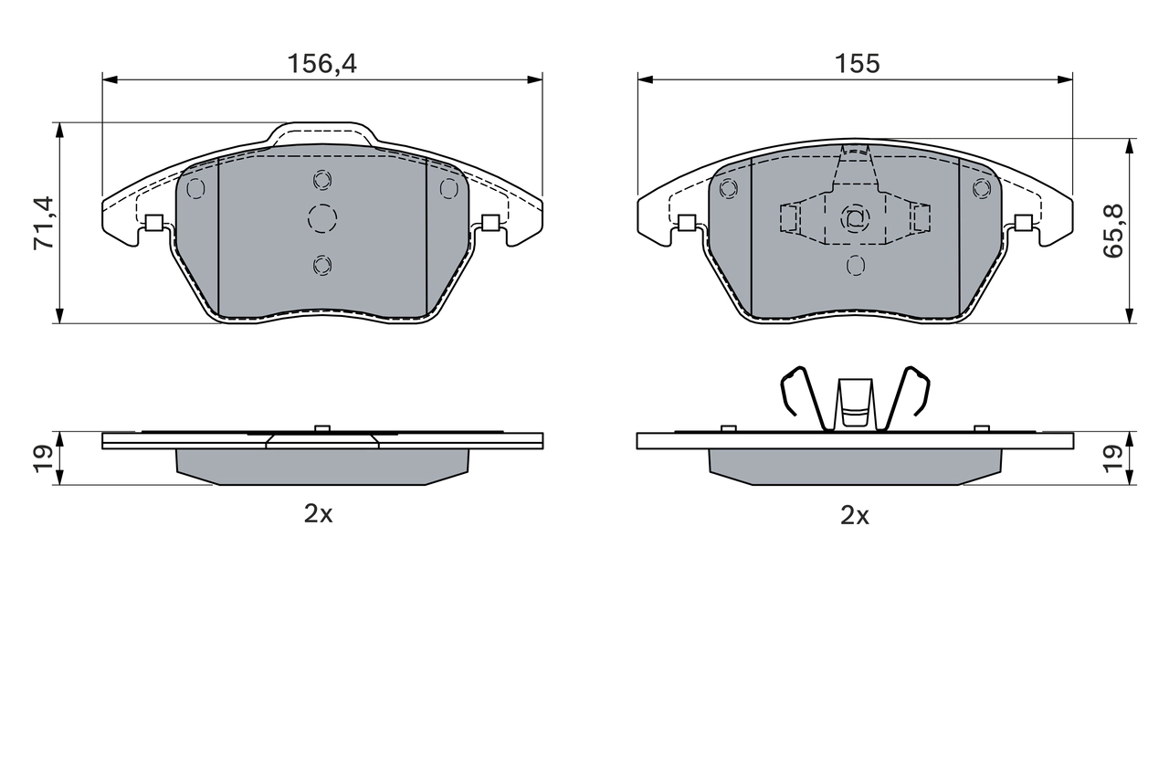 Set placute frana