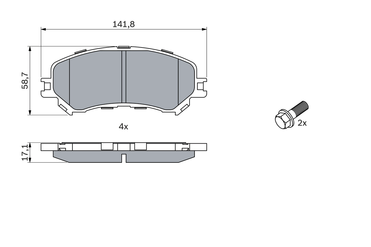 Set placute frana