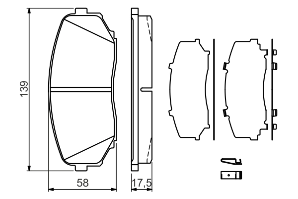 Set placute frana