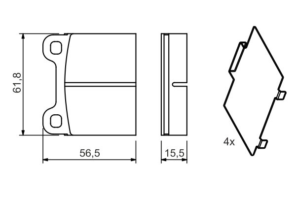 Set placute frana