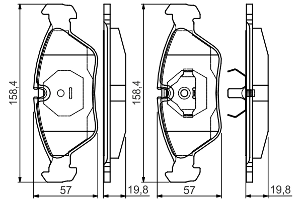 Set placute frana