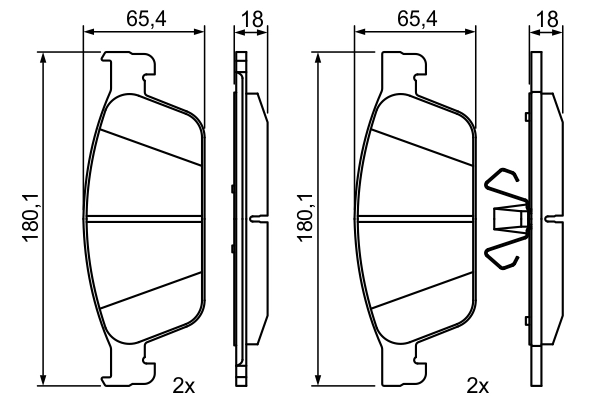 Set placute frana