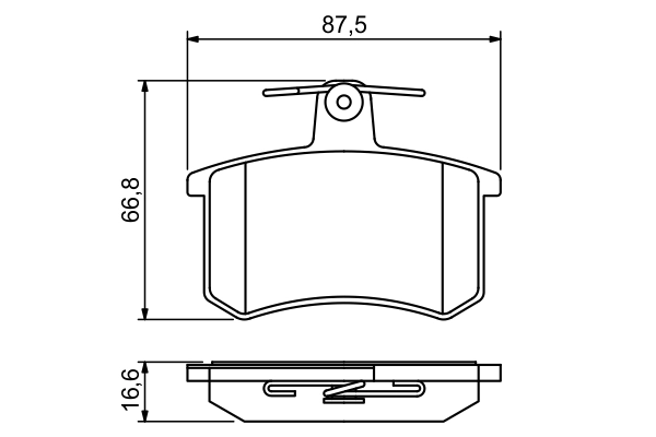 Set placute frana