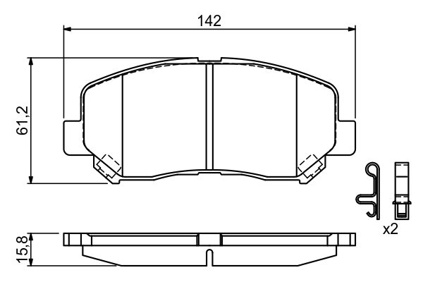 Set placute frana