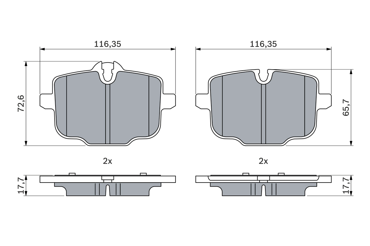 Set placute frana