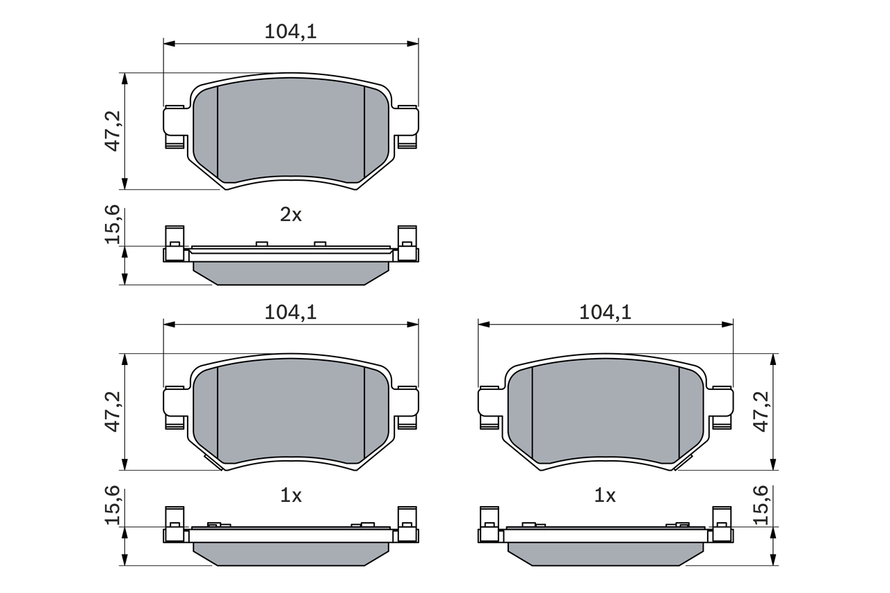Set placute frana