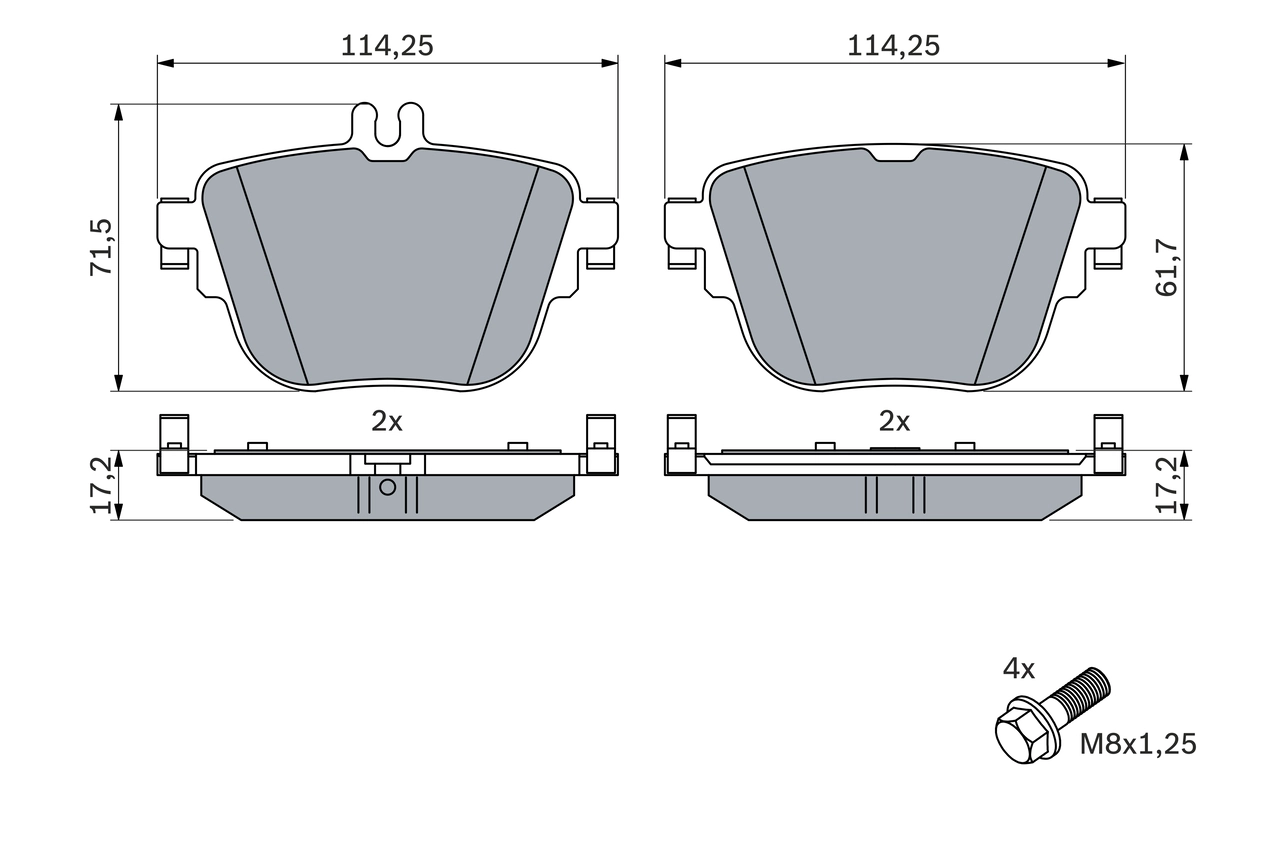 Set placute frana