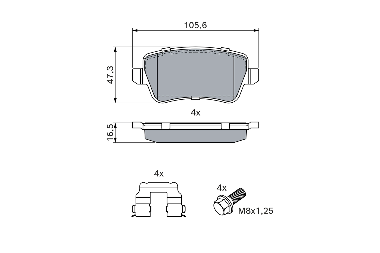 Set placute frana