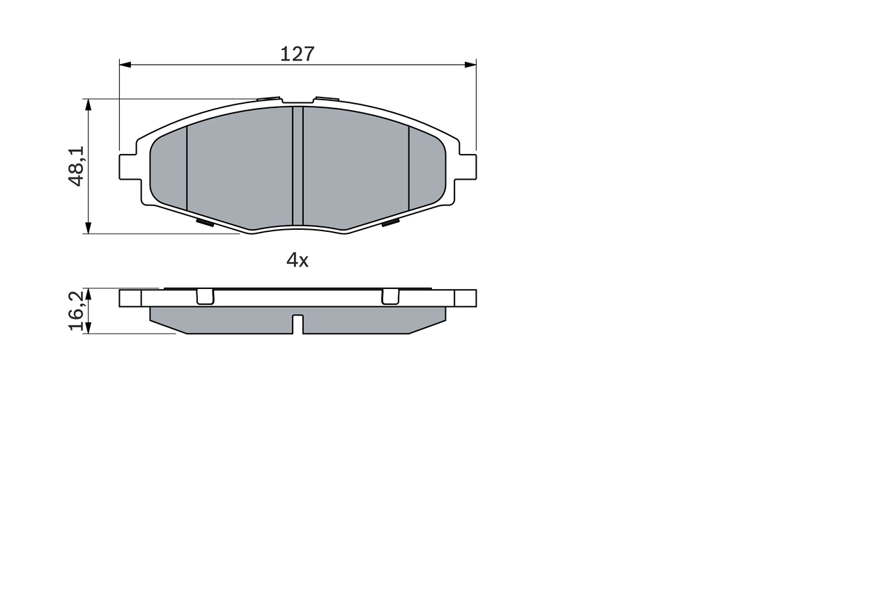 Set placute frana