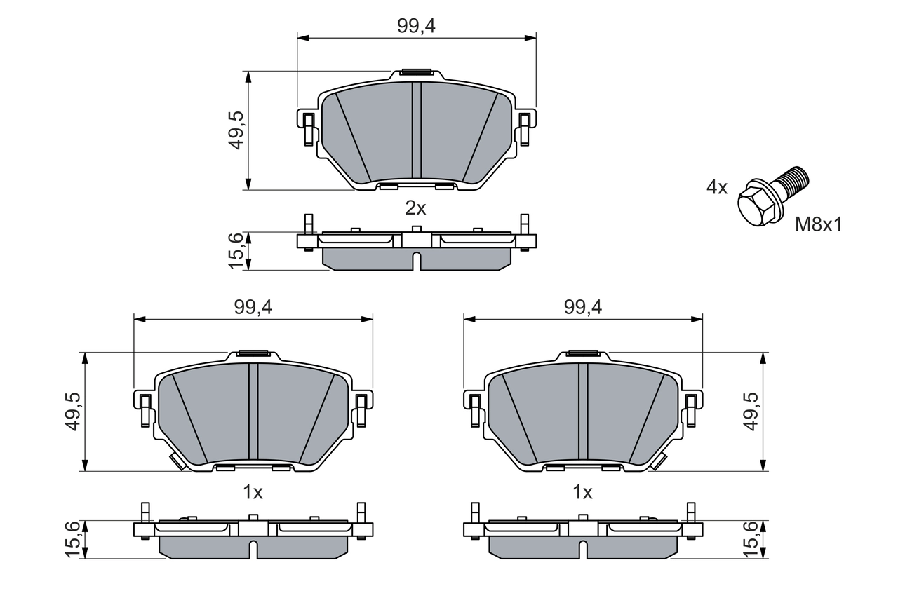 Set placute frana