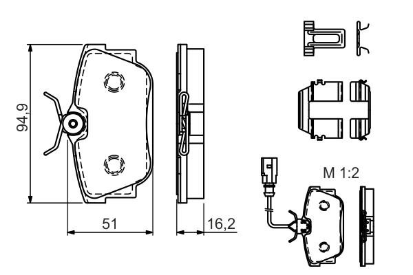 Set placute frana