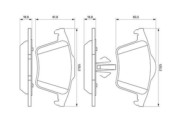 Set placute frana
