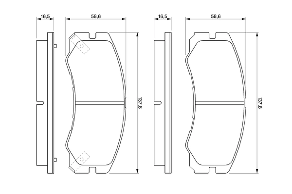 Set placute frana