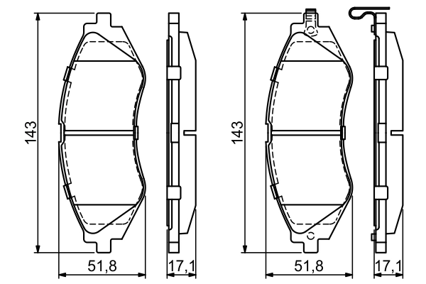 Set placute frana