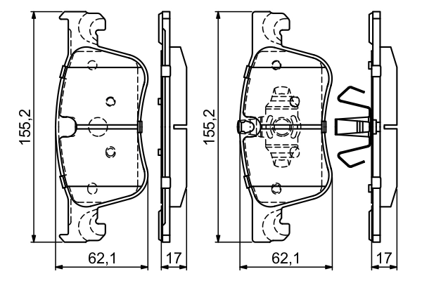 Set placute frana