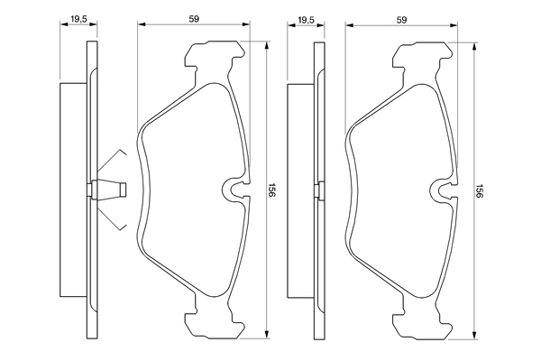 Set placute frana