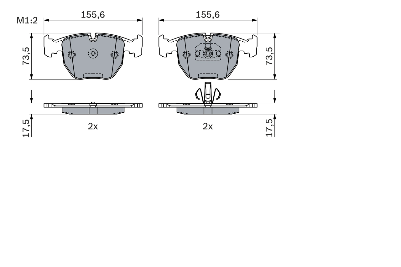 Set placute frana