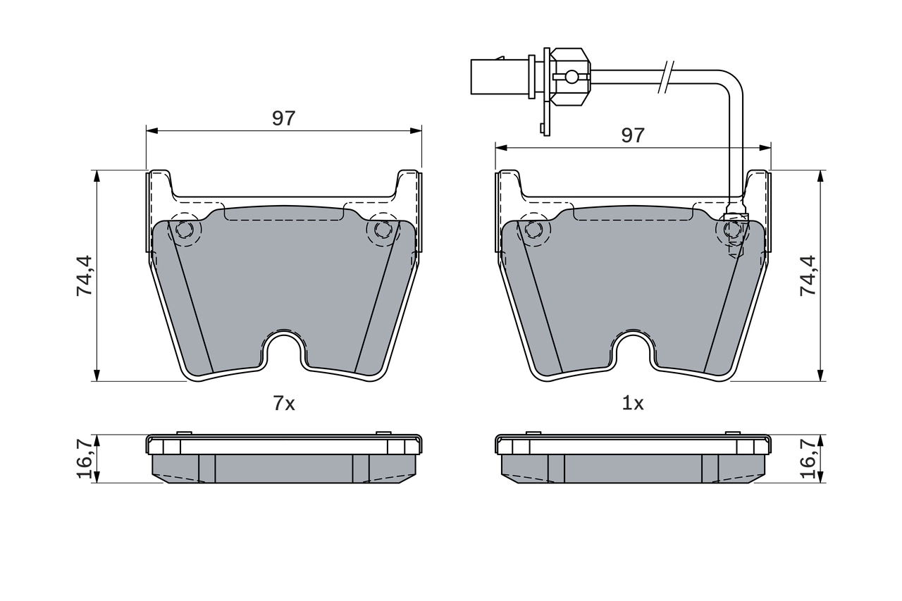 Set placute frana