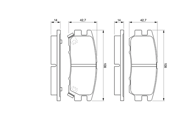 Set placute frana
