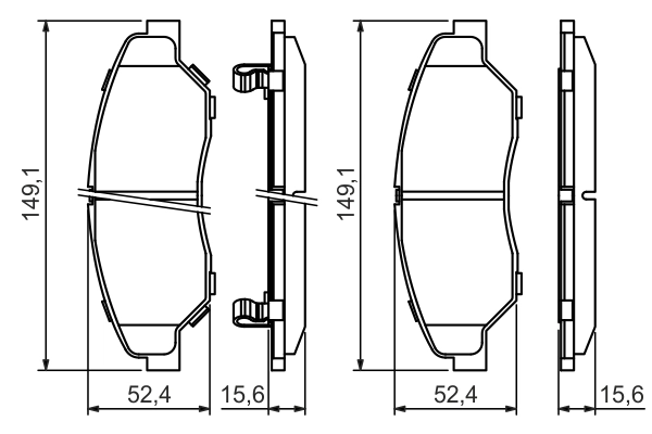 Set placute frana