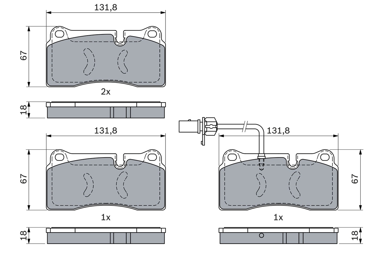 Set placute frana