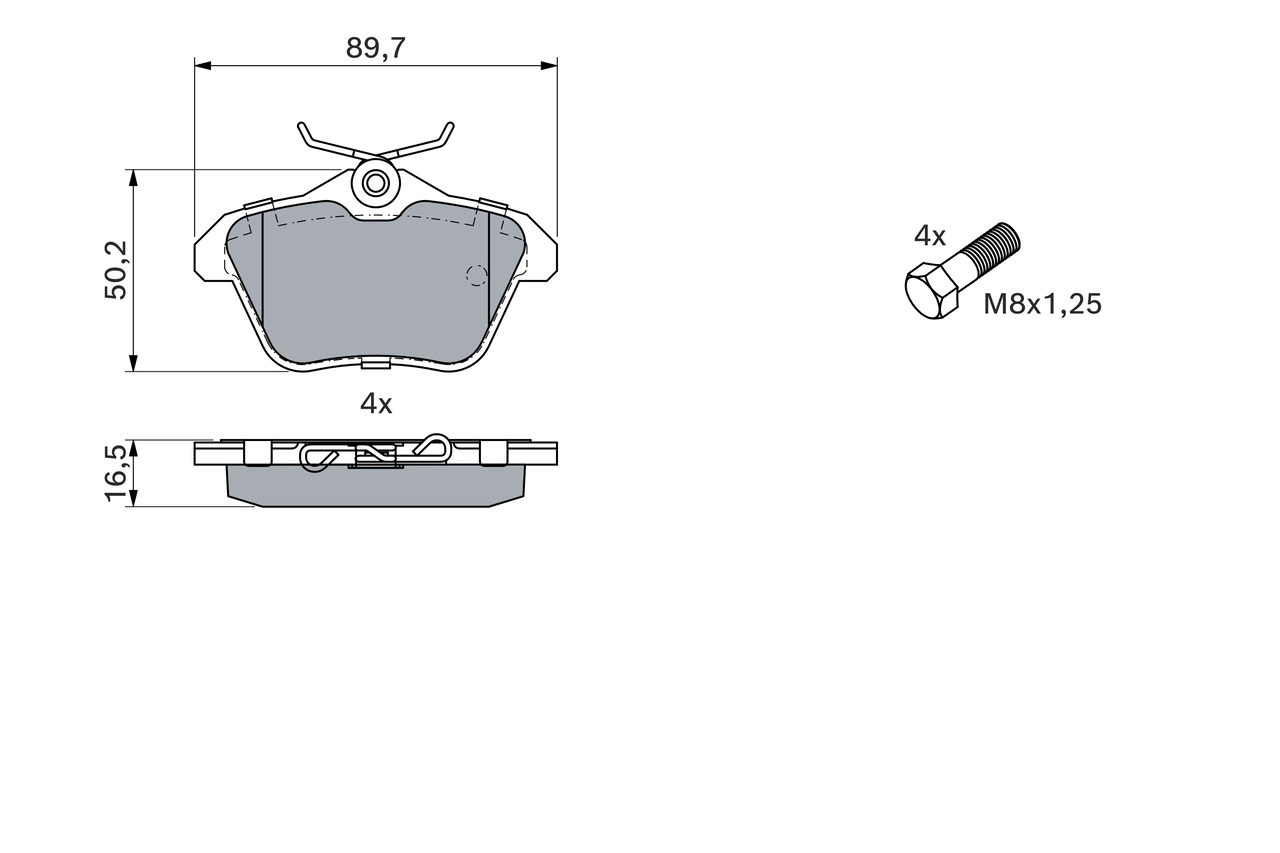Set placute frana