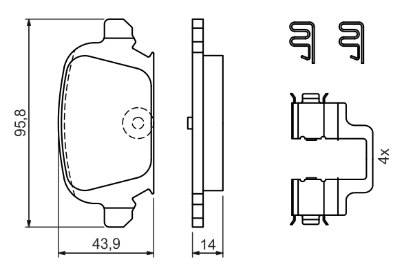 Set placute frana