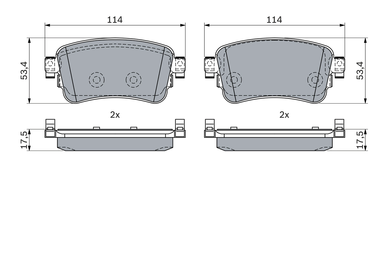Set placute frana