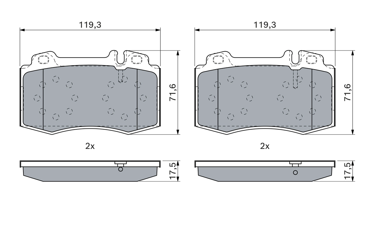 Set placute frana