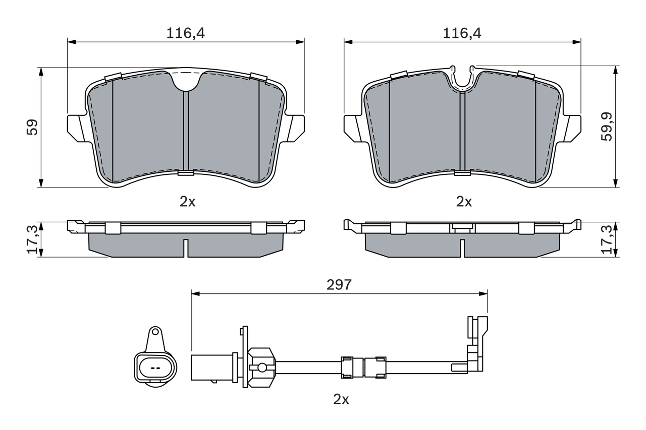 Set placute frana