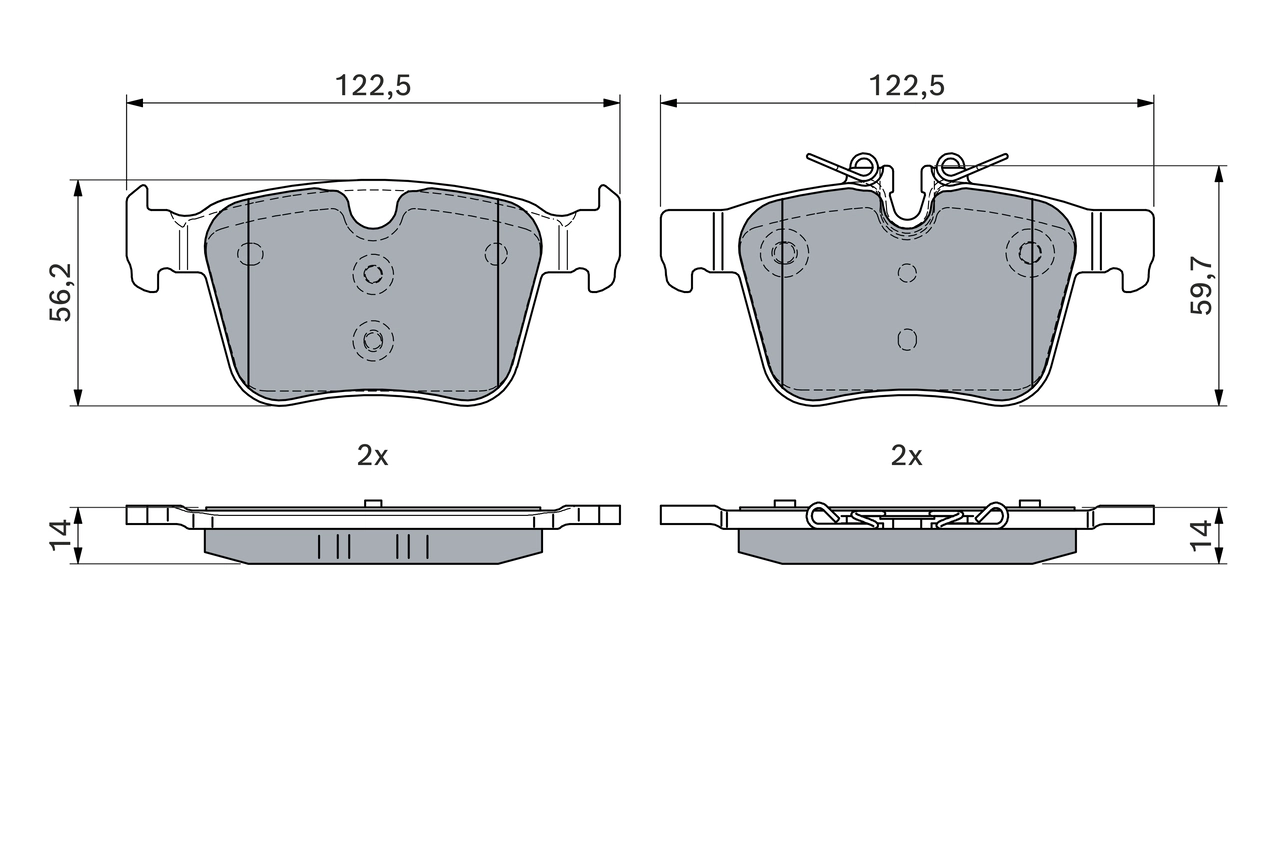 Set placute frana