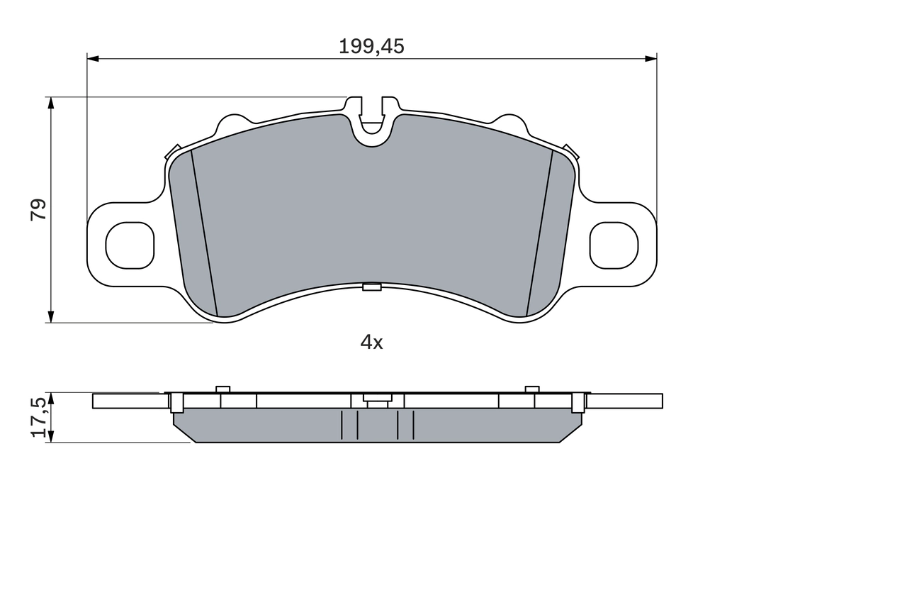 Set placute frana