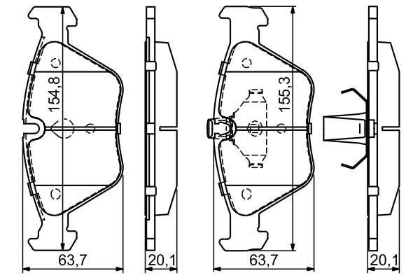Set placute frana