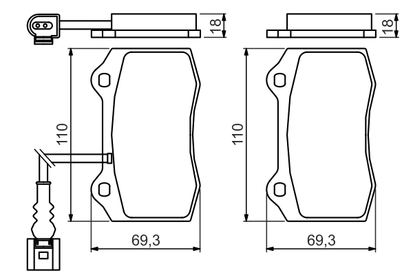 Set placute frana