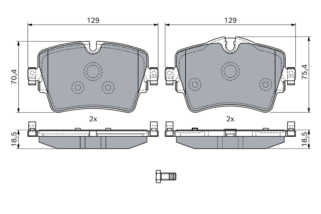 Set placute frana