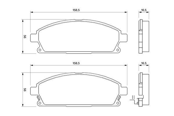 Set placute frana