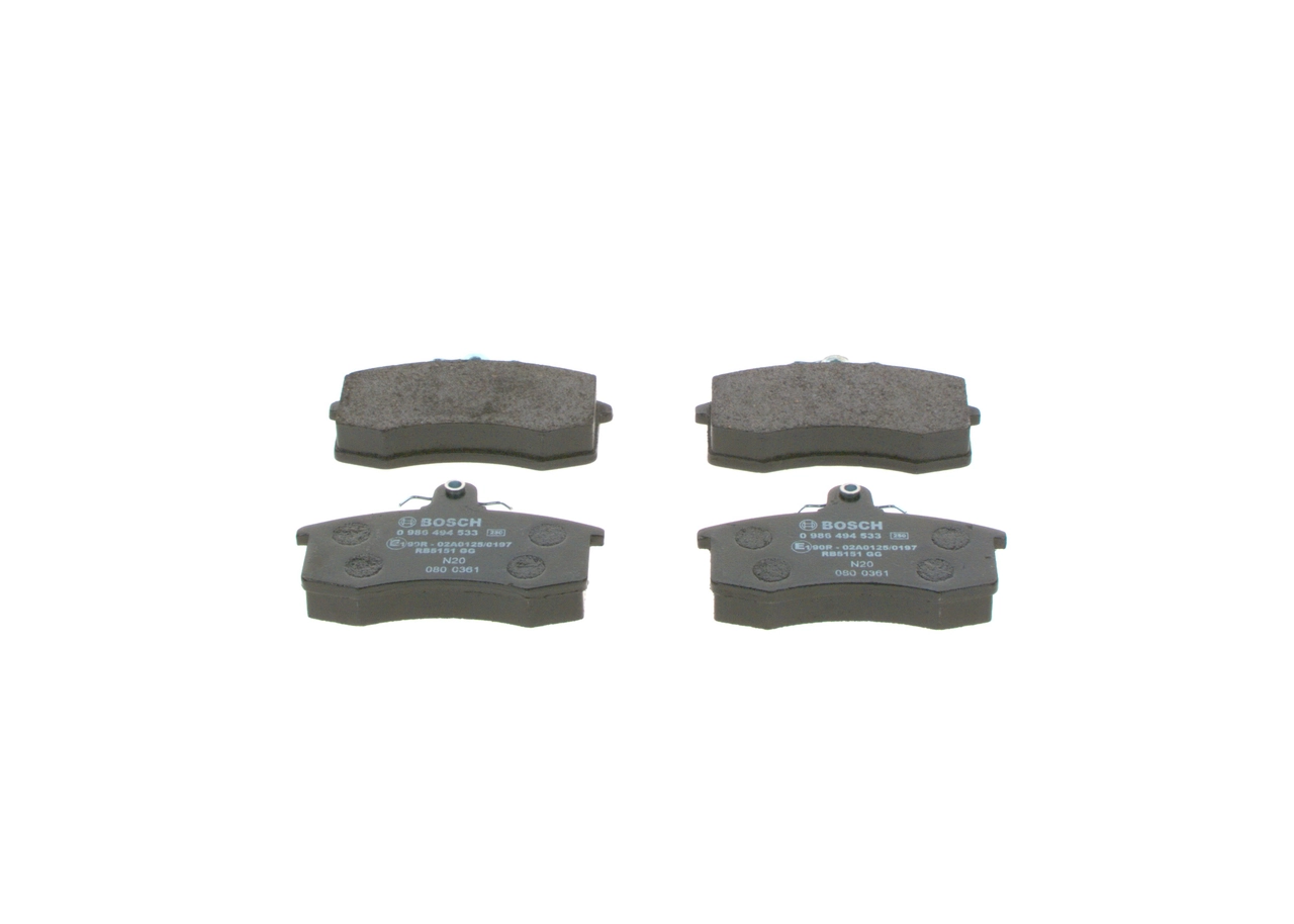 Set placute frana