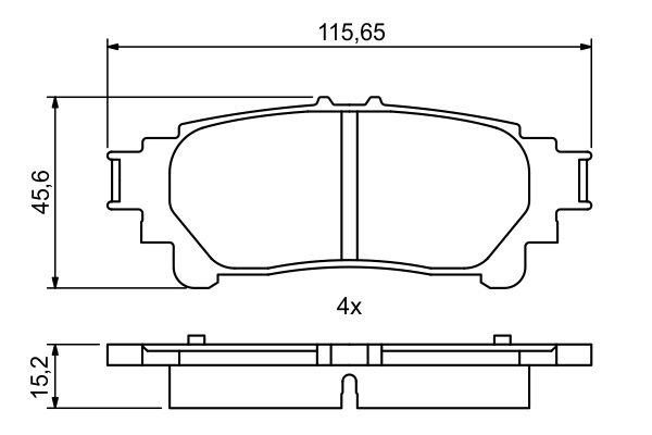 Set placute frana