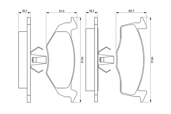 Set placute frana