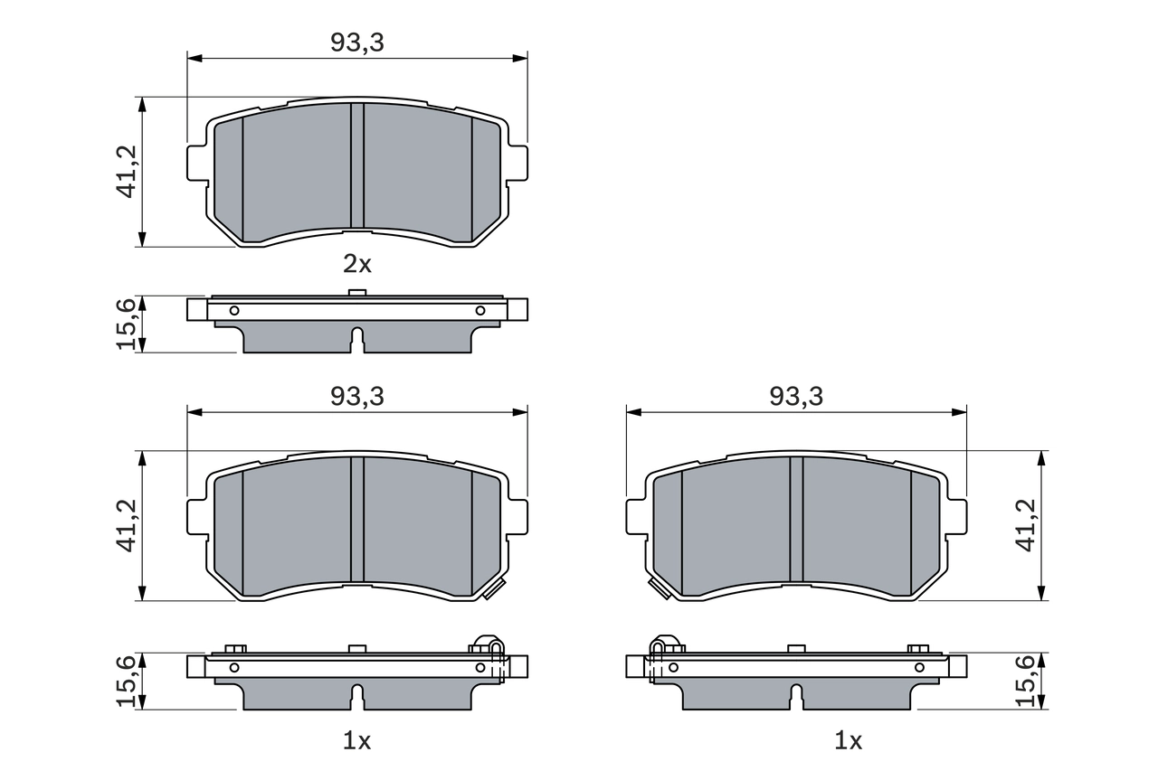 Set placute frana