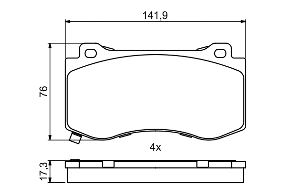 Set placute frana