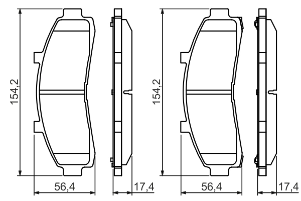 Set placute frana