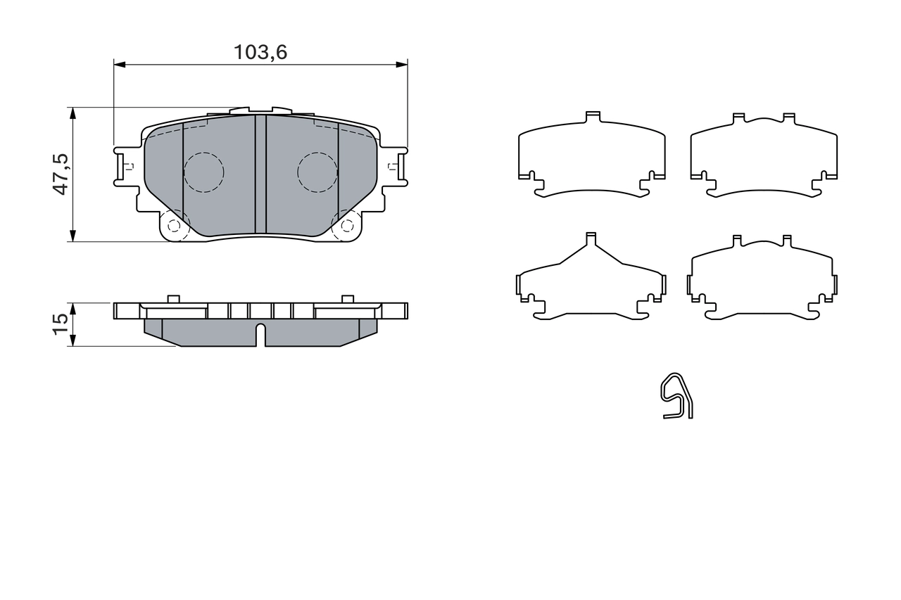 Set placute frana