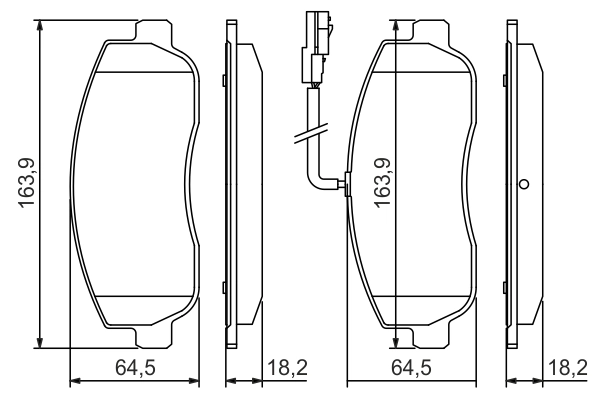 Set placute frana