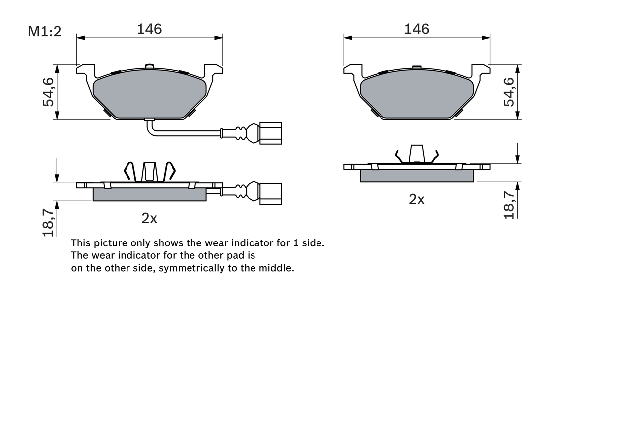 Set placute frana