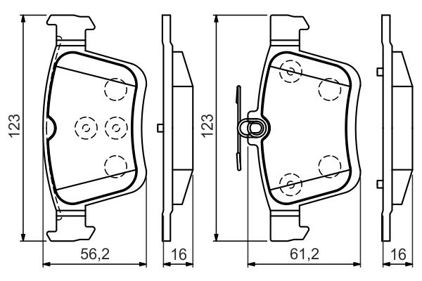 Set placute frana
